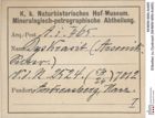 Etiketten zu Dyskrasit (NHMW-MIN-Ai465)